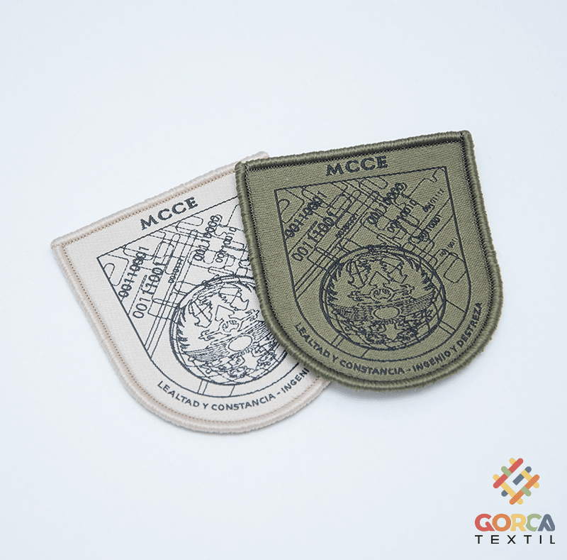 Parche textil con velcro