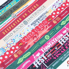 Pulseras de tela personalizadas 5 pulseras de tela personalizadas